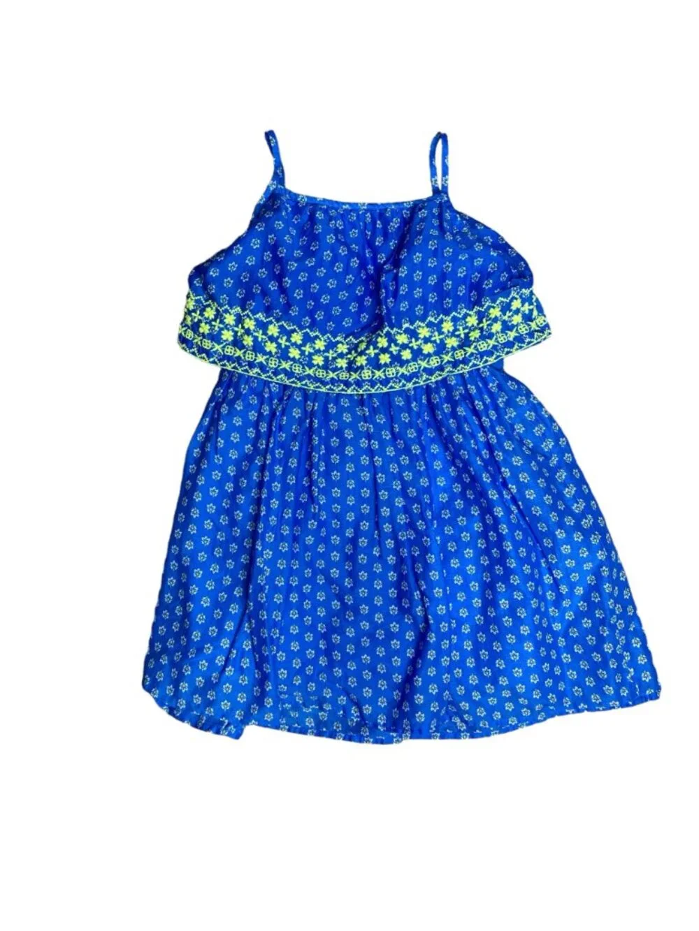 Gap Kids Sundress Dress Size Small Blue and Yellow